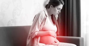 When does ectopic pregnancy pain start pregnant woman home feels sick
